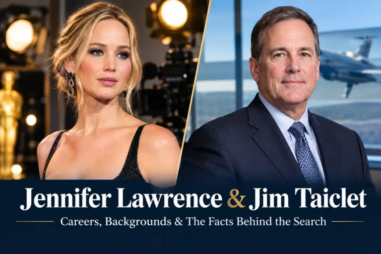 Jennifer Lawrence and Jim Taiclet